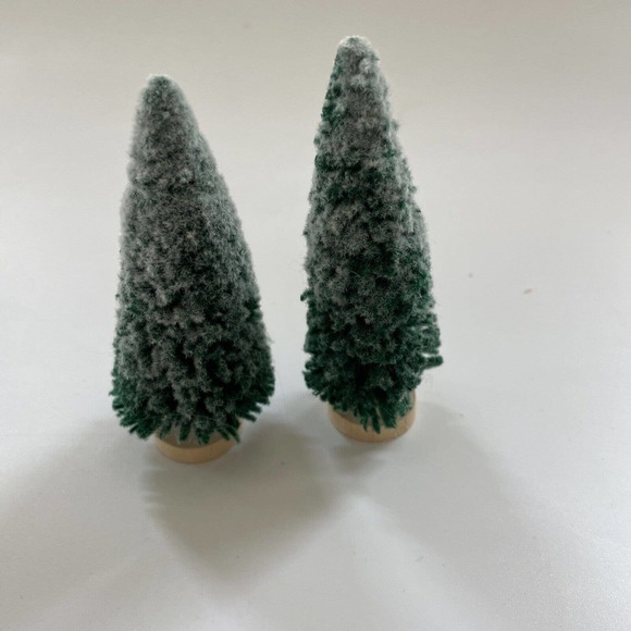 Vintage‎ Dept. 56 Bottle Brush Trees Lot 8 Christmas Village 2.5-8” Round Base - Picture 6 of 10